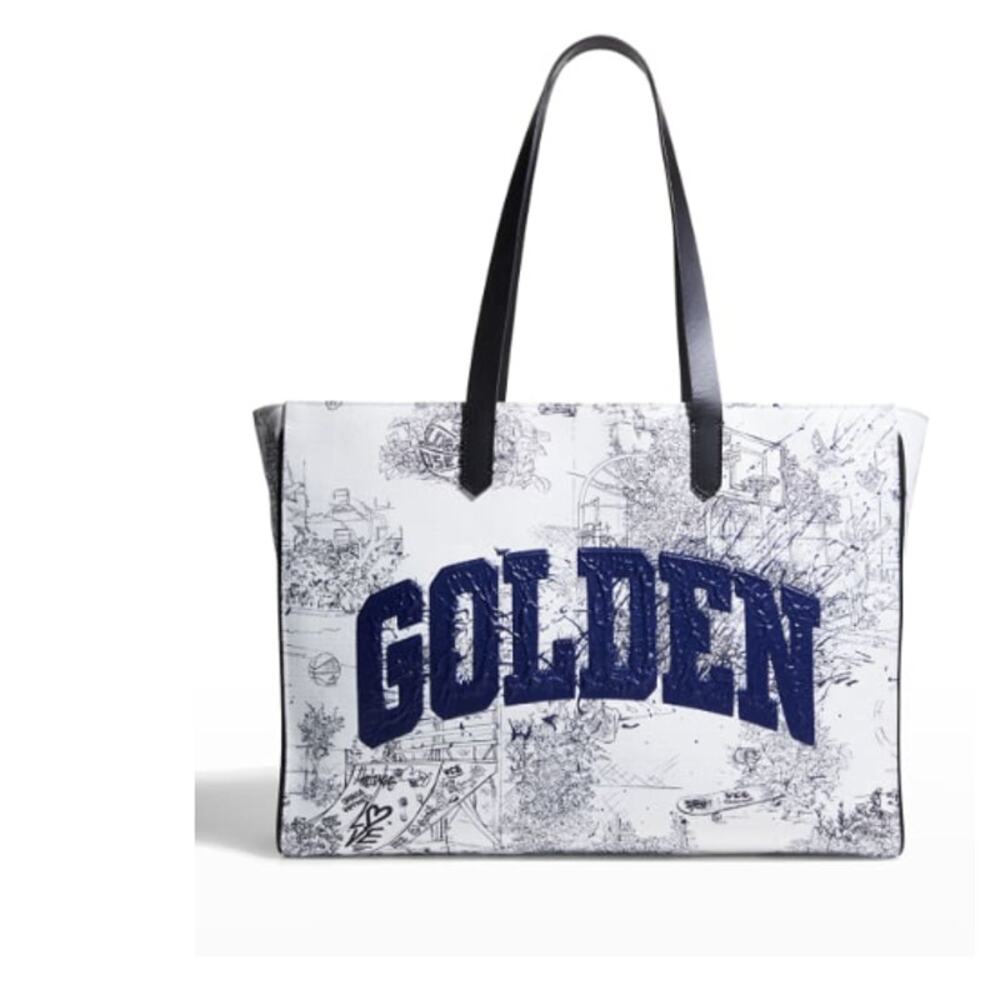 Golden Goose California Golden Sketch Tote Bag NEW